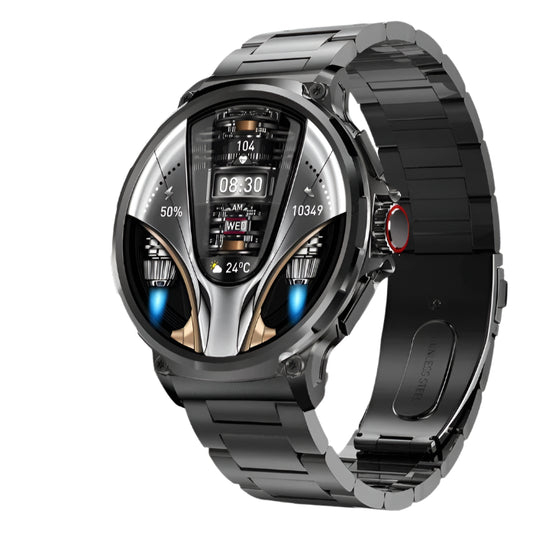 Bold Luxe HD Smartwatch M-2025 Black-Steel Snabsify